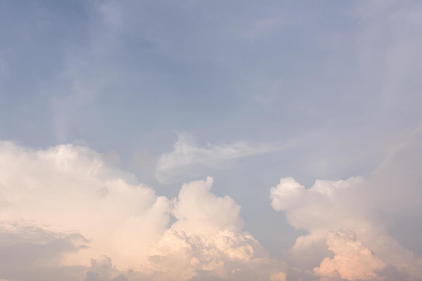 Sky and clouds at sunset photo