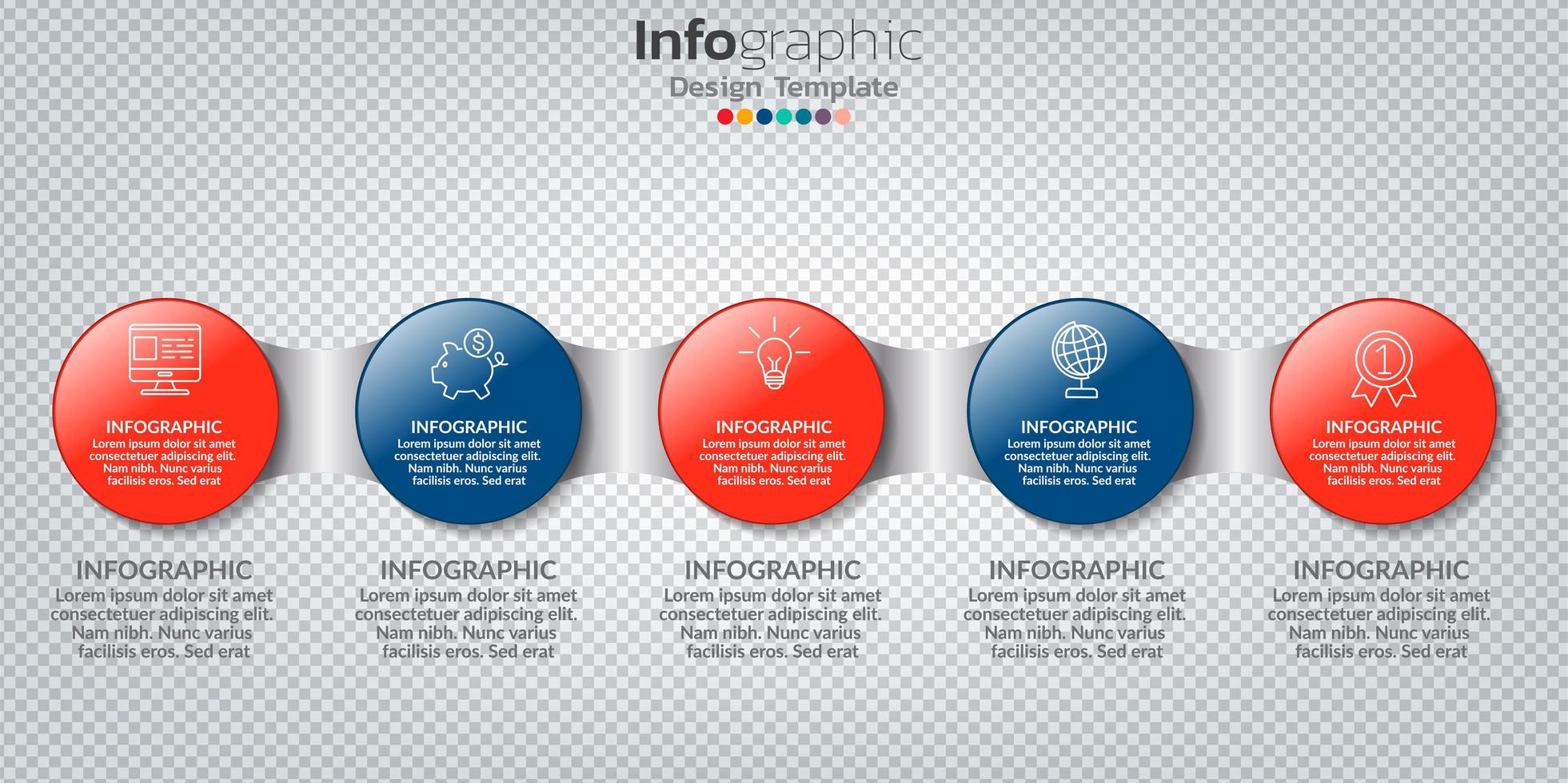 Infographic in business concept with 8 options, steps or processes. vector