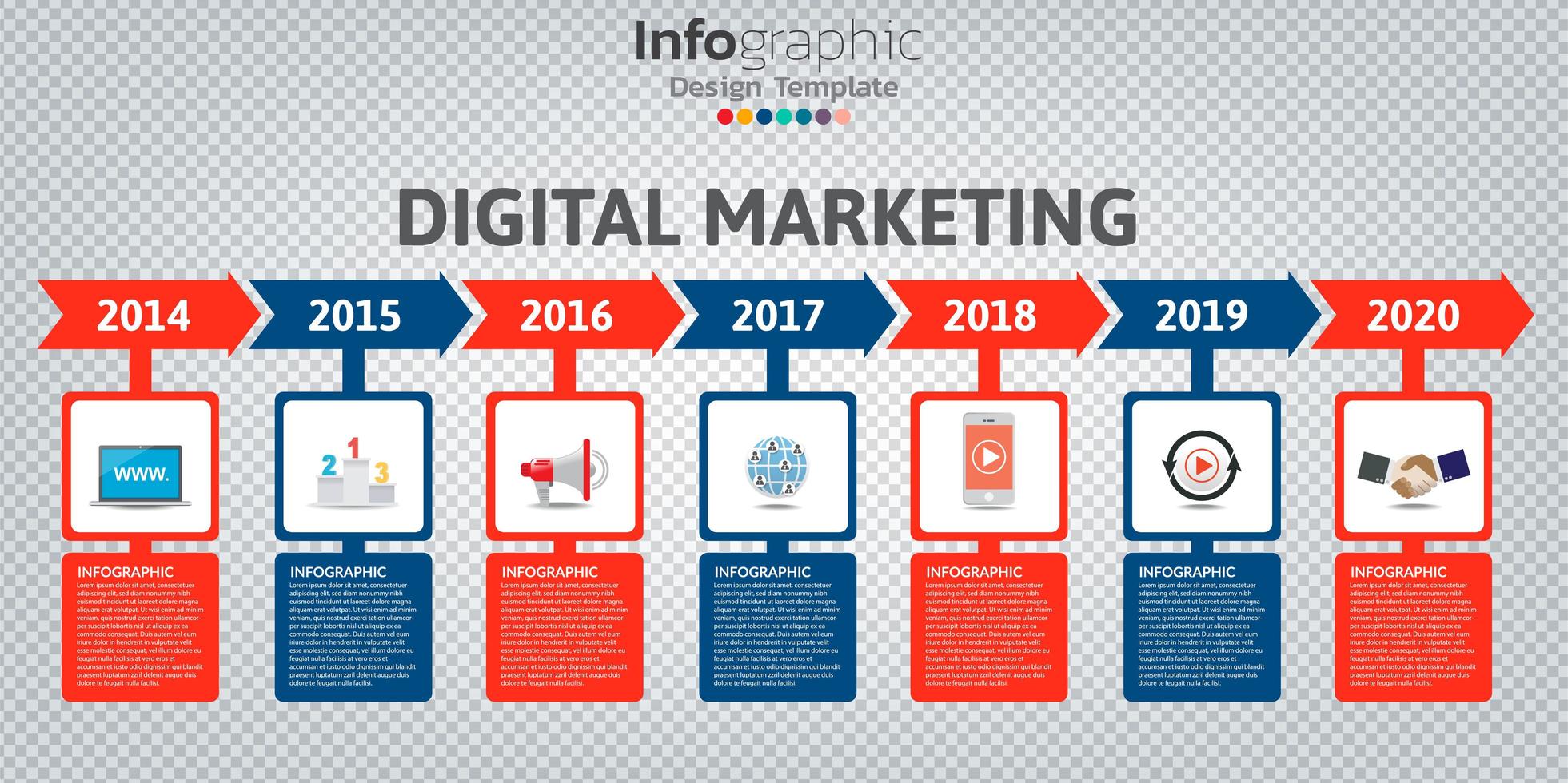 infografía en concepto de negocio con 8 opciones, pasos o procesos. vector