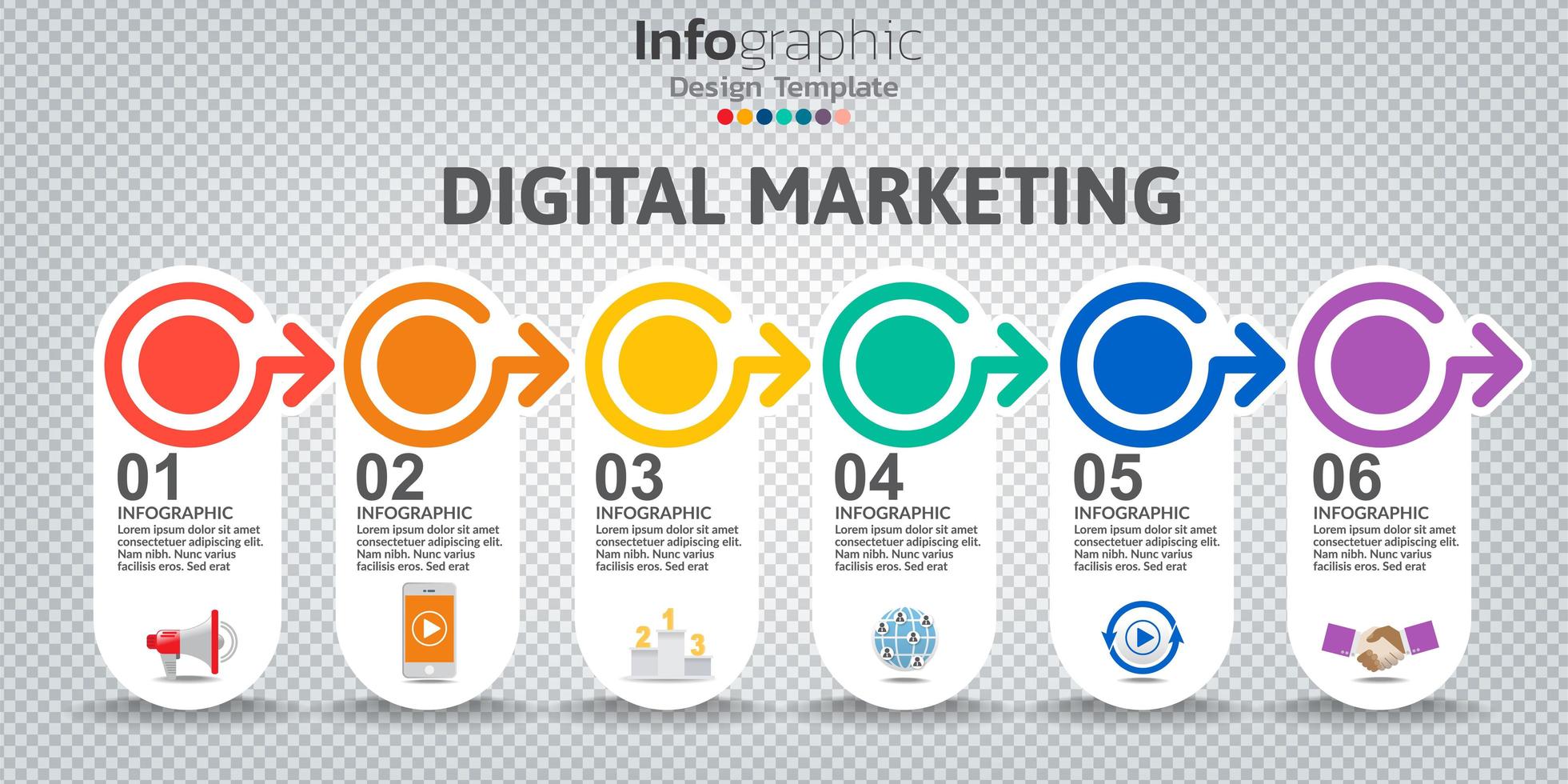 Infographic in business concept with 8 options, steps or processes. vector