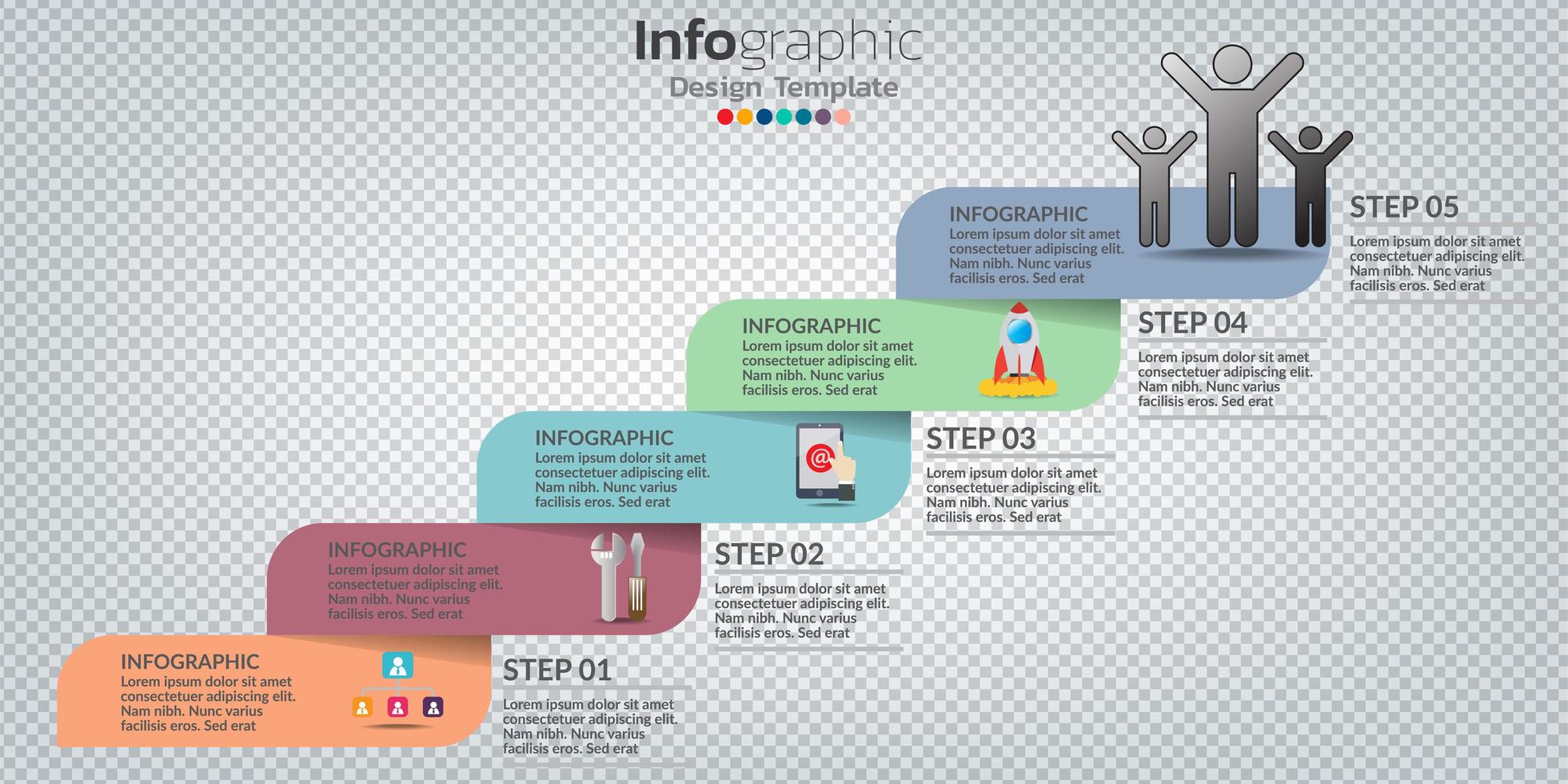 infografía en concepto de negocio con 8 opciones, pasos o procesos. vector