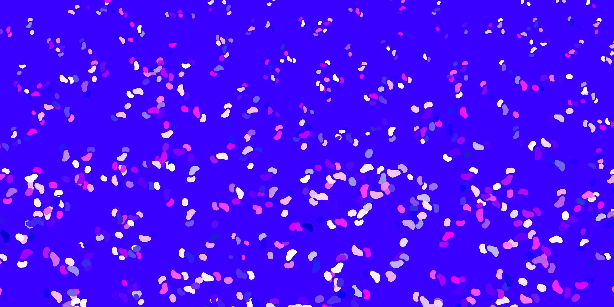 Light purple, pink vector backdrop with chaotic shapes.