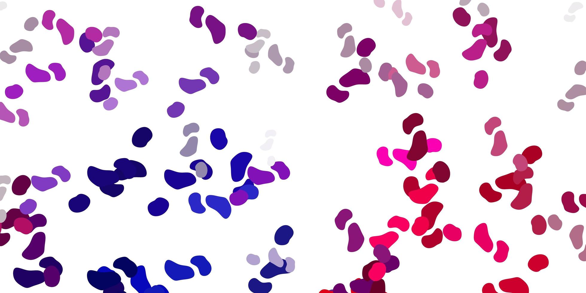 Light purple, pink vector backdrop with chaotic shapes.