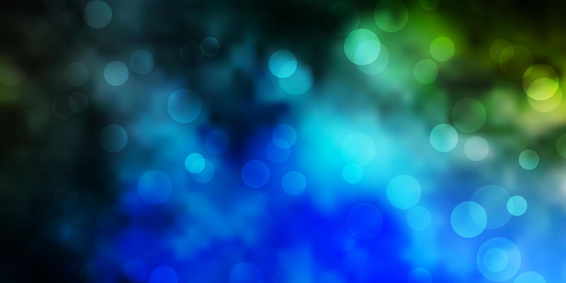 Dark Blue, Green vector background with bubbles. 1821379 Vector Art at Vecteezy