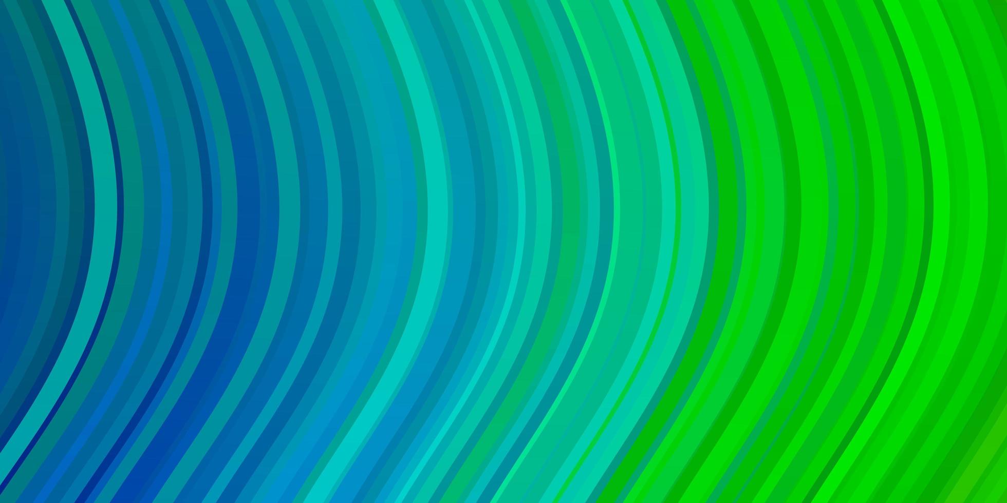 Fondo de vector azul claro, verde con arcos.