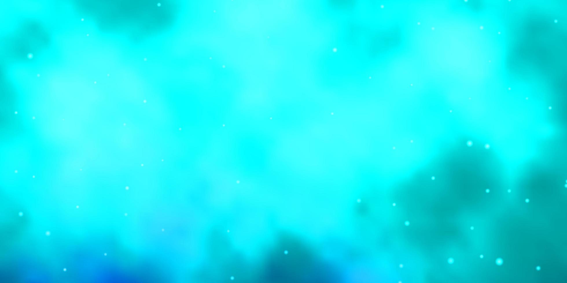 Light BLUE vector background with small and big stars.