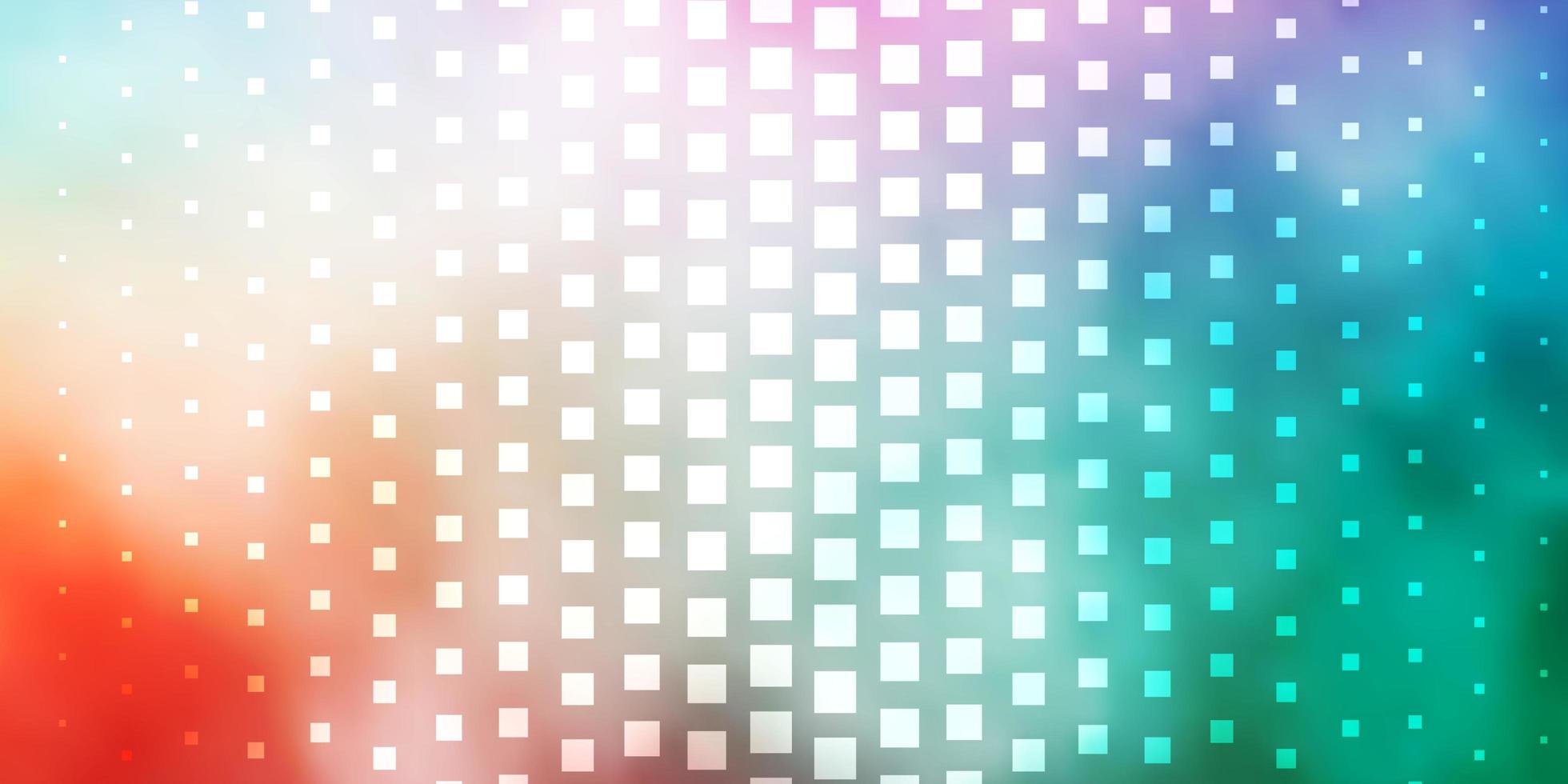 Light Green, Red vector pattern in square style.