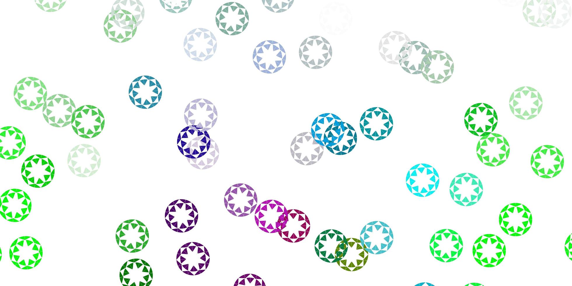 Light pink, green vector pattern with spheres.