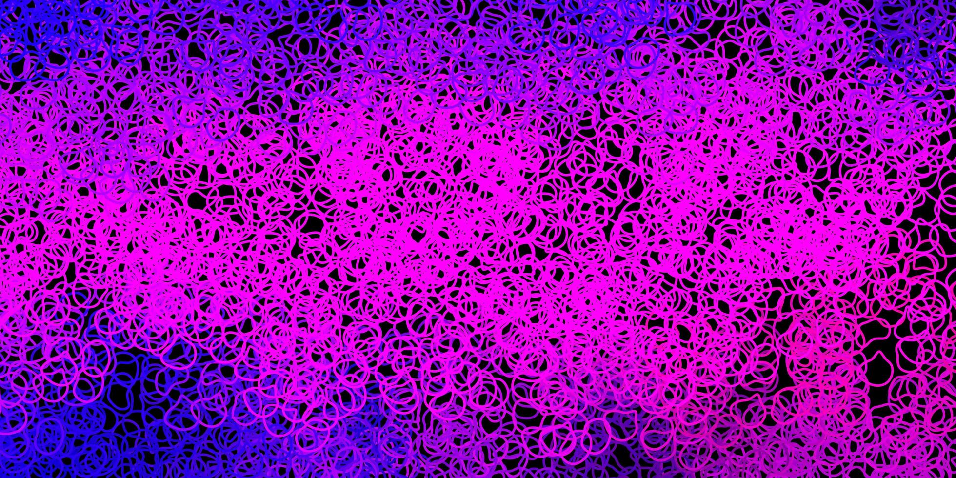 plantilla de vector de color púrpura oscuro, rosa con formas abstractas.