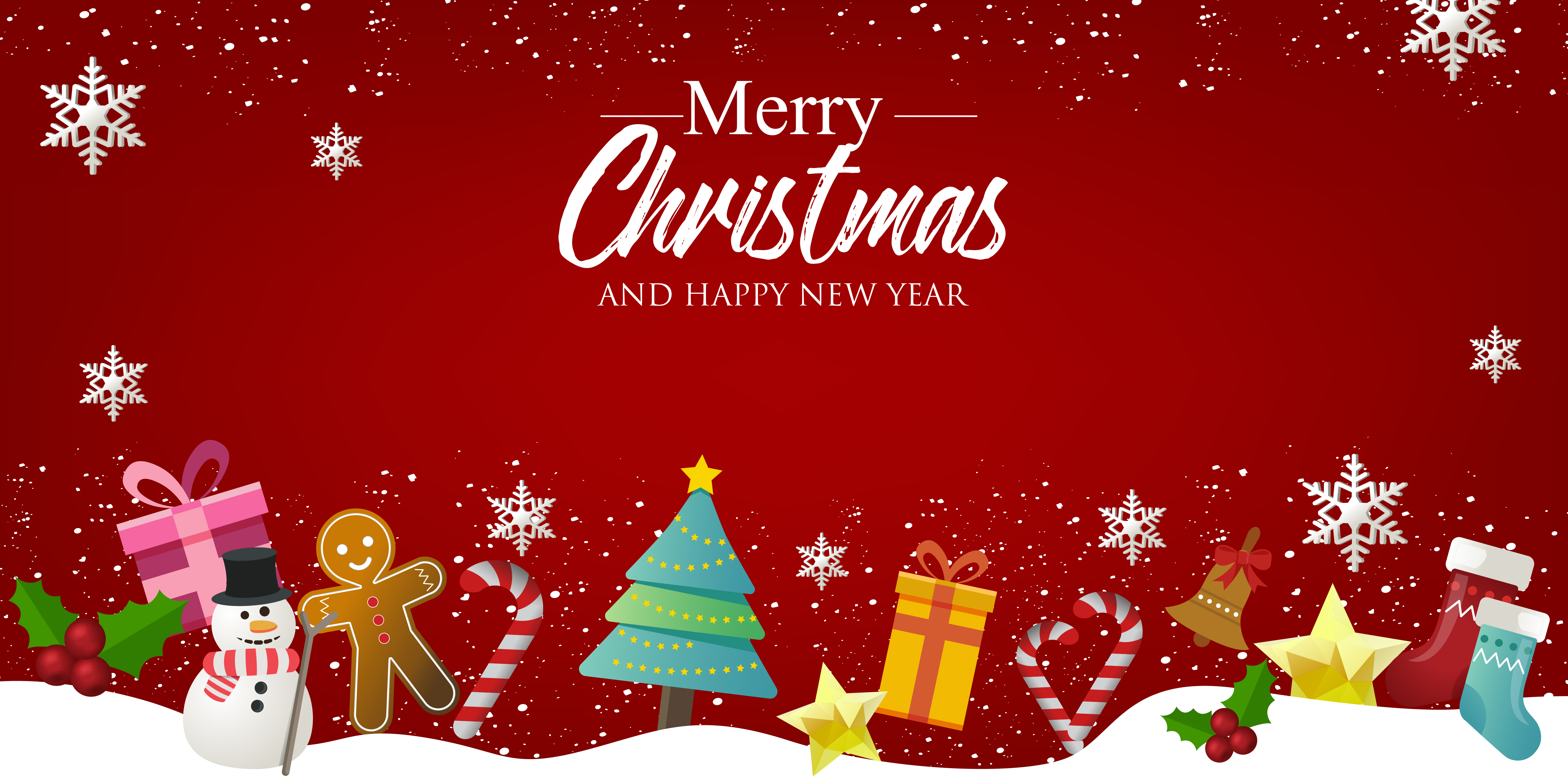 Details 100 merry christmas and happy new year background