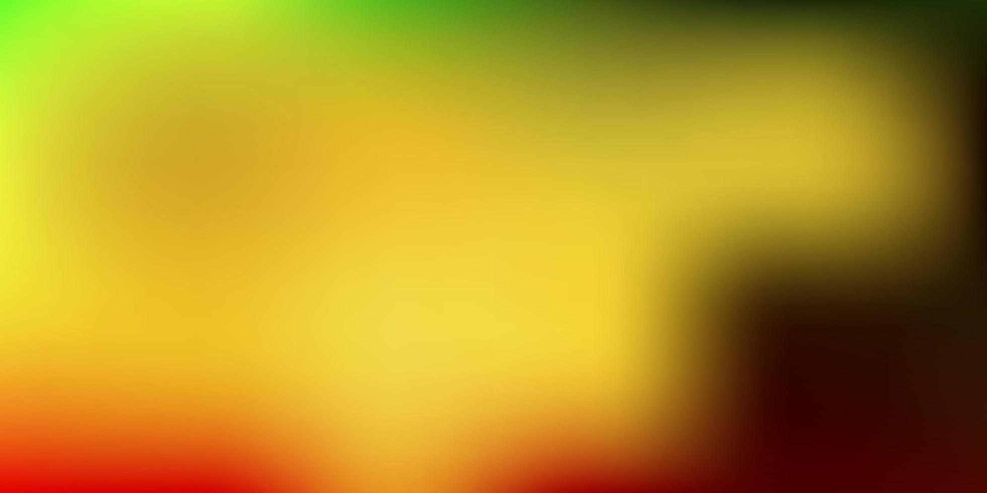 Dark Green, Yellow vector gradient blur drawing.