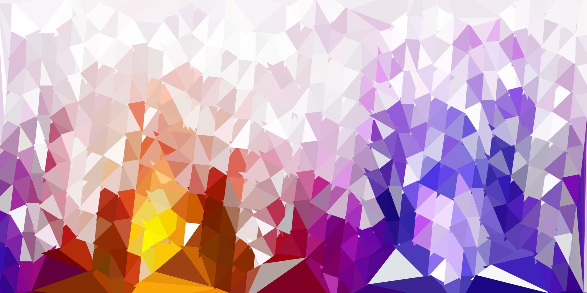 Dark pink, yellow vector abstract triangle background.