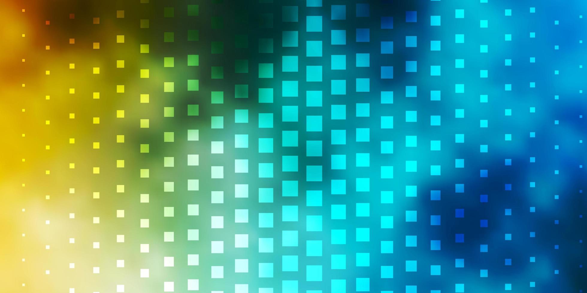 Light Blue, Yellow vector pattern in square style.