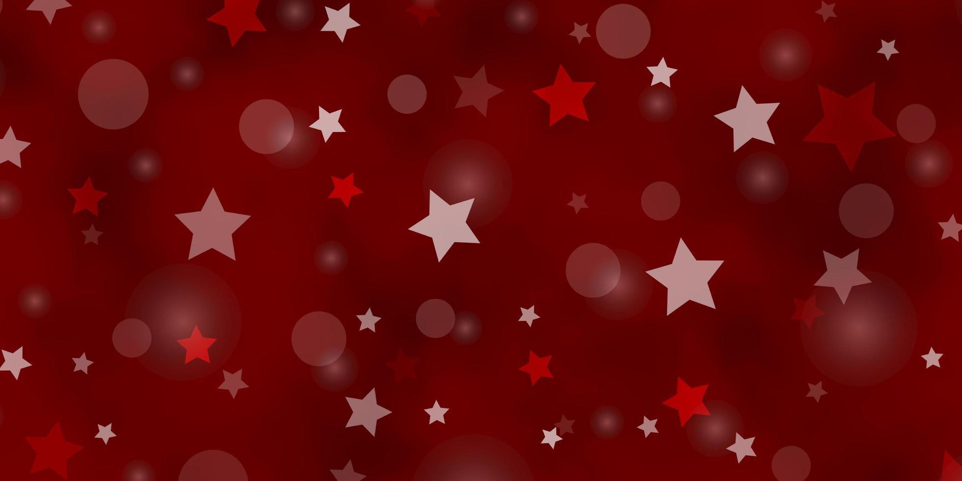 Light Orange vector template with circles, stars.