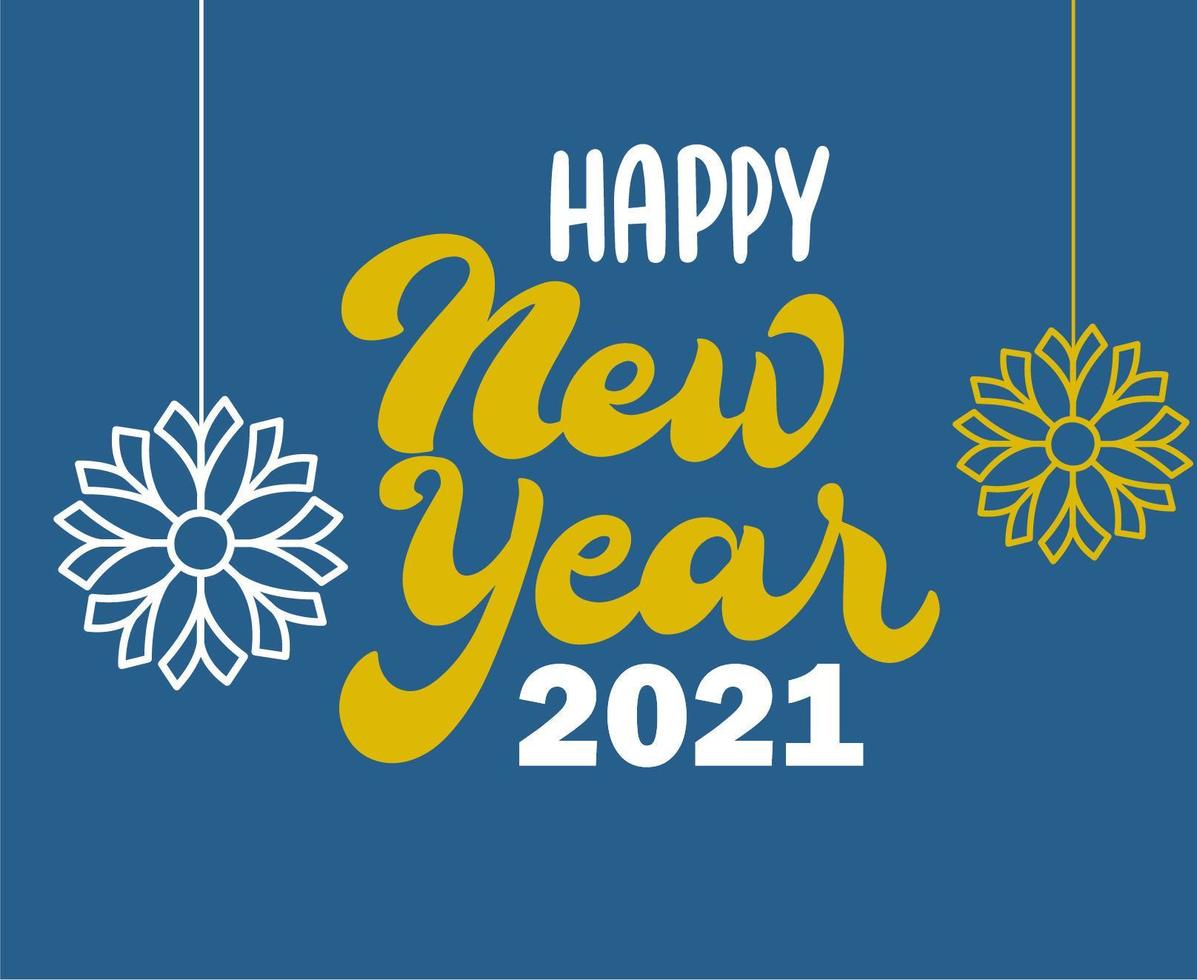 2021 happy new year abstract vector