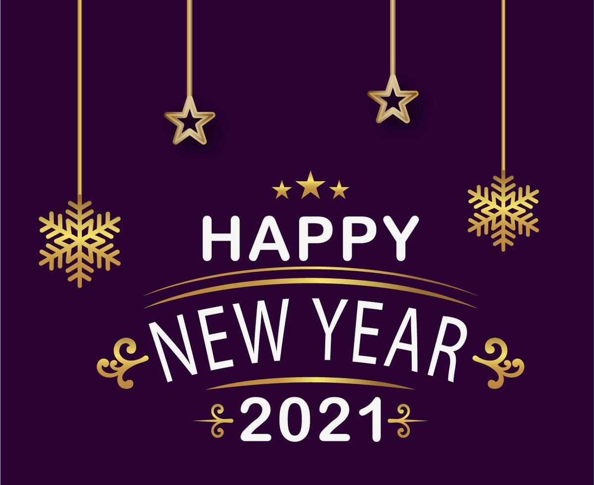 happy new year 2021 vector