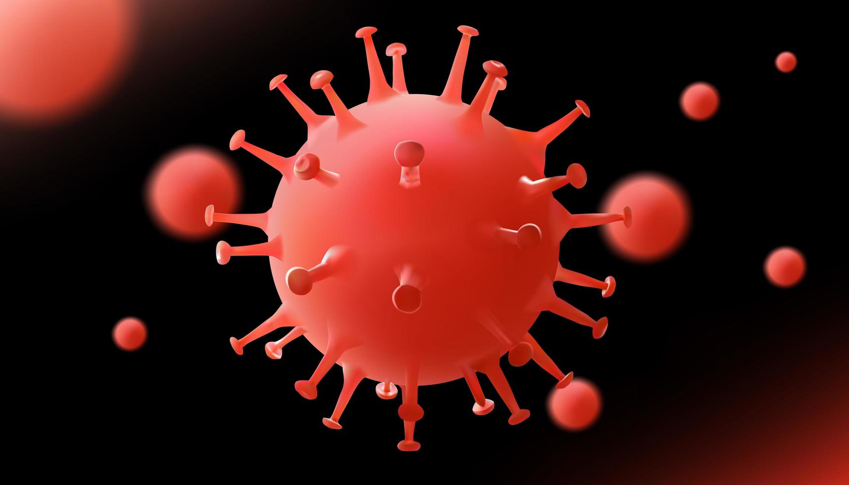 Coronavirus outbreak and coronaviruses influenza background vector