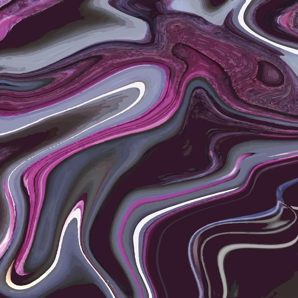 Liquid marble texture with abstract colorful background vector