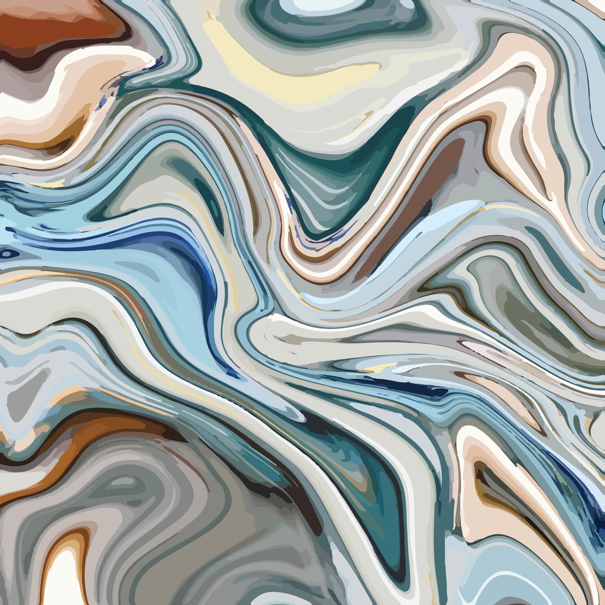 Liquid marble texture with abstract colorful background 1822066 Vector