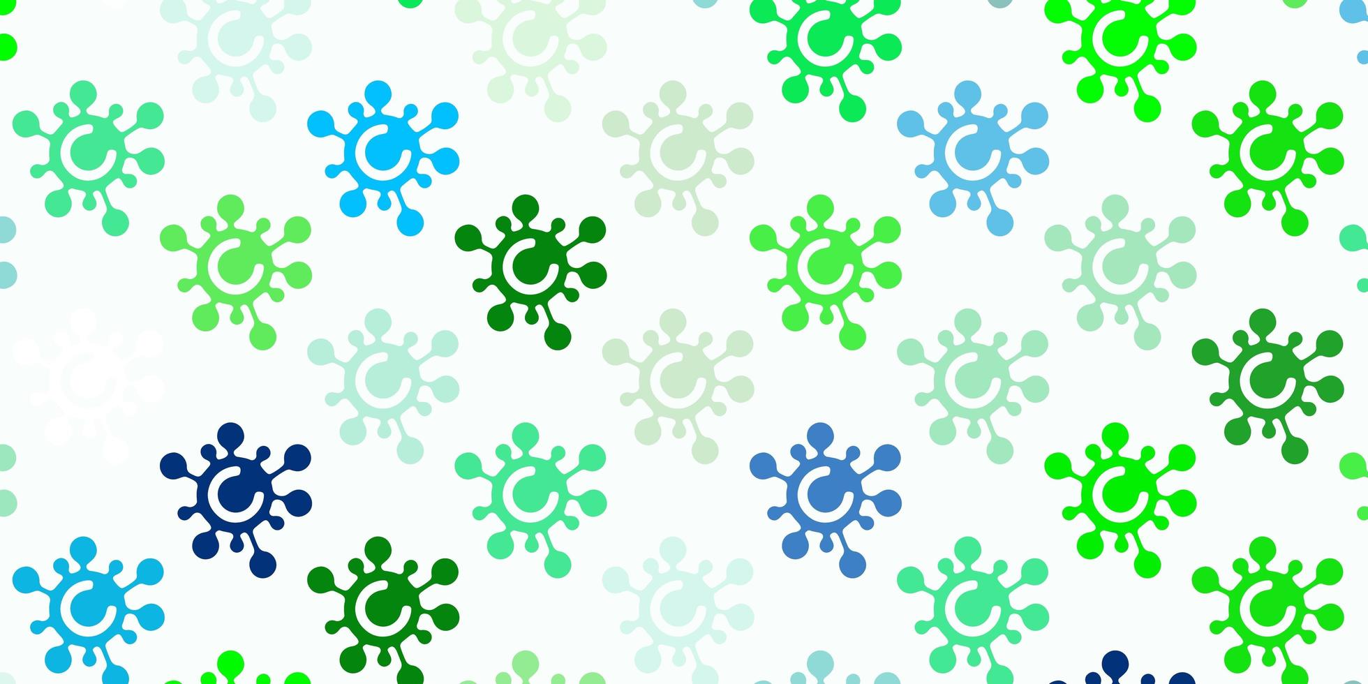 Light Multicolor vector backdrop with virus symbols