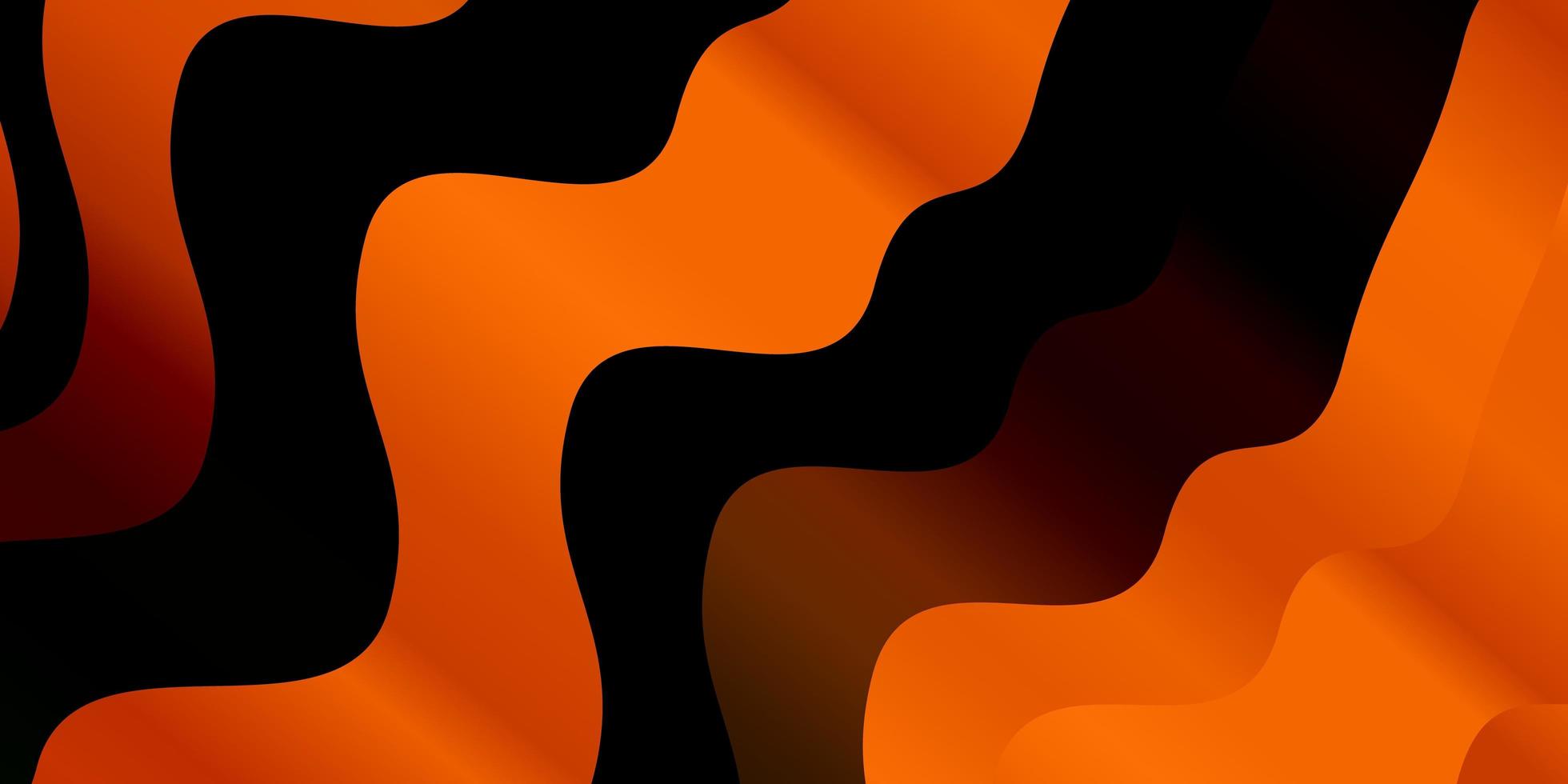Dark Orange vector template with lines.