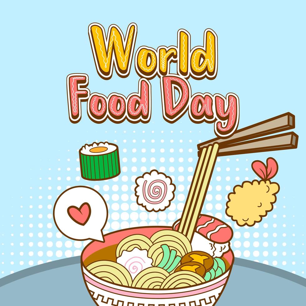 World food Day vector illustration