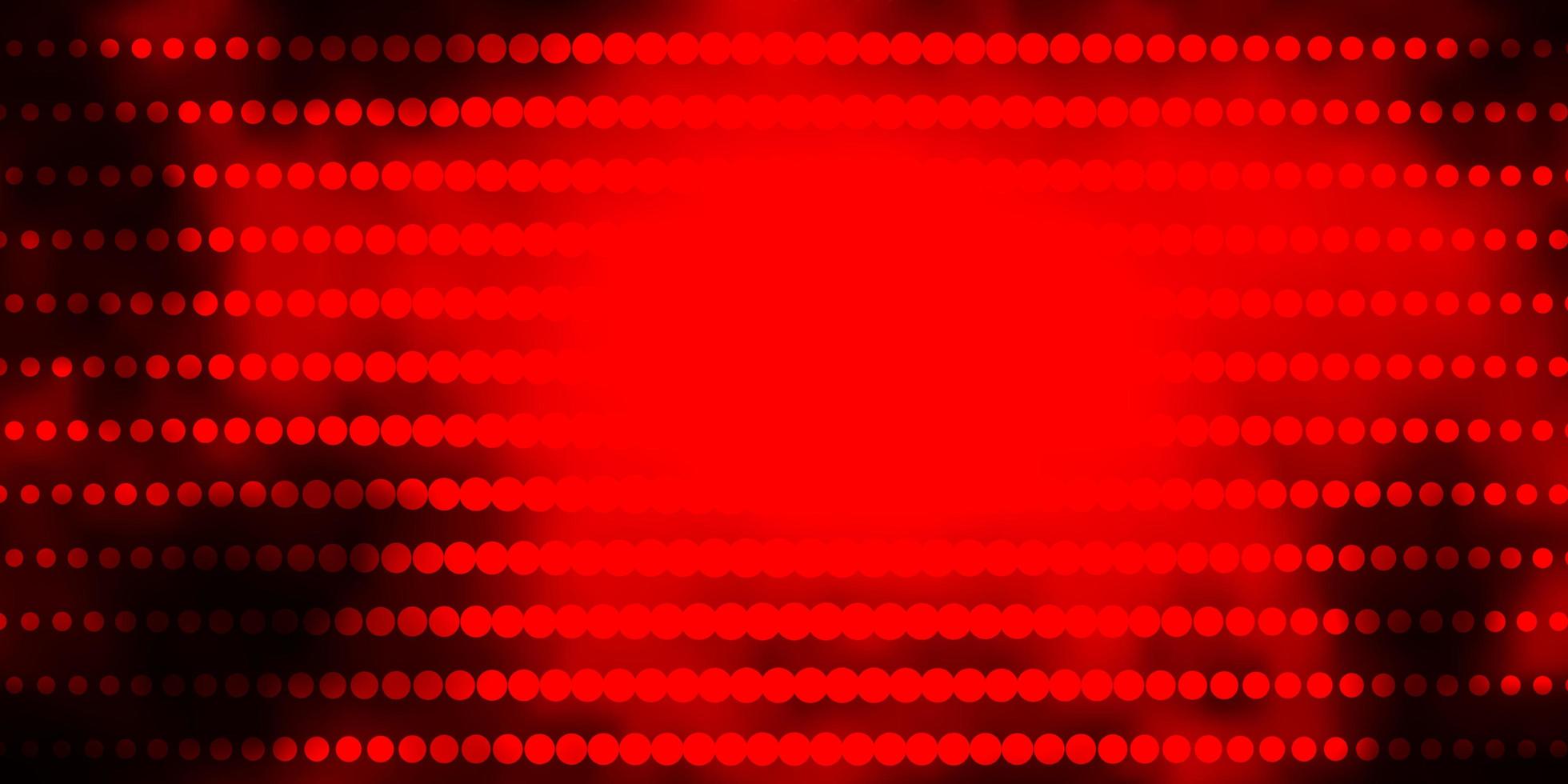 Fondo de vector rojo oscuro con círculos.