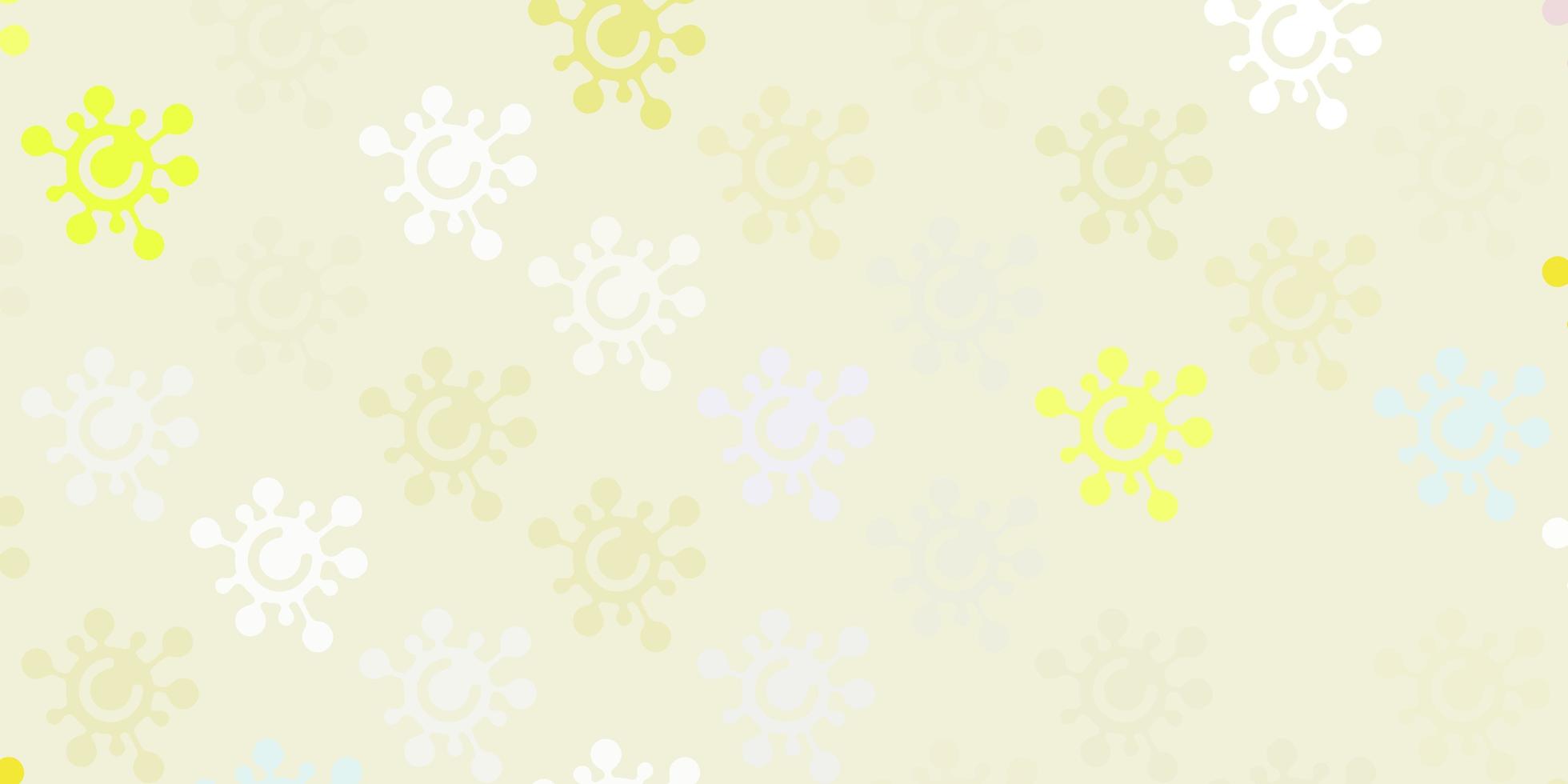 Light Multicolor vector texture with disease symbols