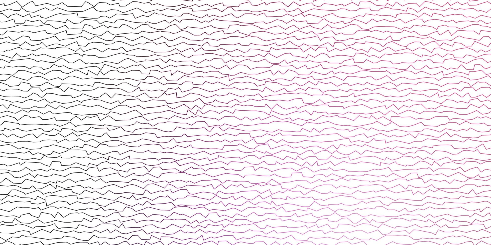 Dark Purple, Pink vector background with bent lines.