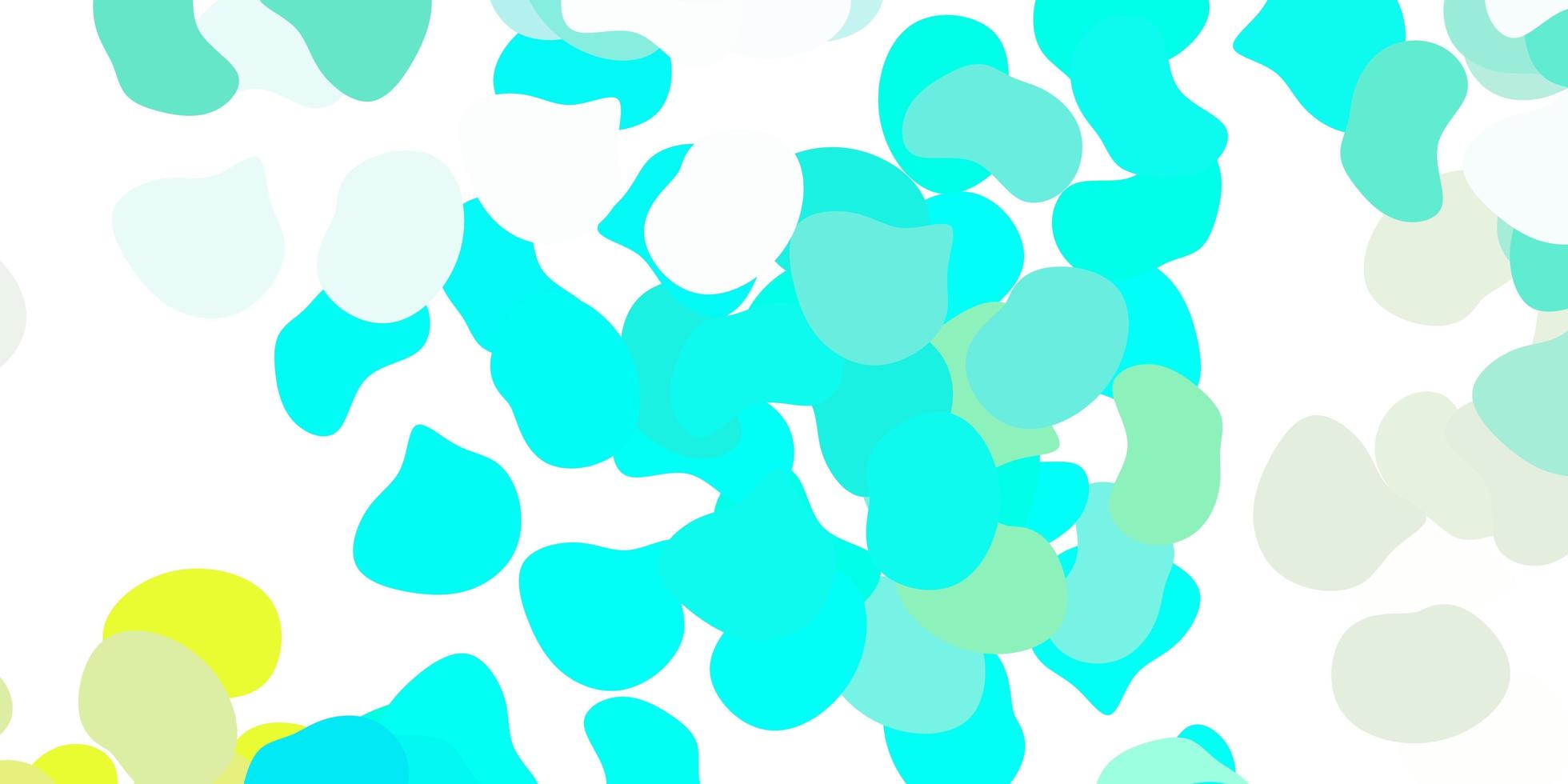 Light green vector pattern with abstract shapes