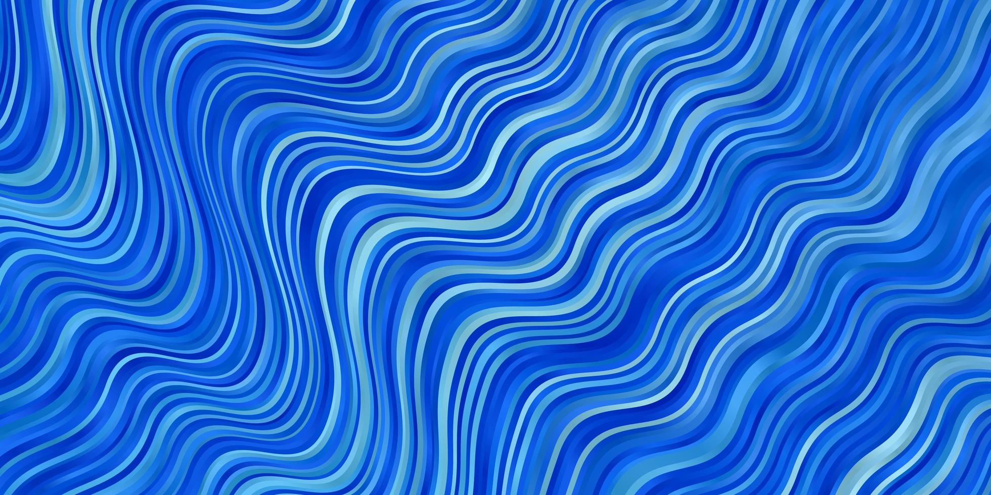 Telón de fondo de vector azul claro con curvas.