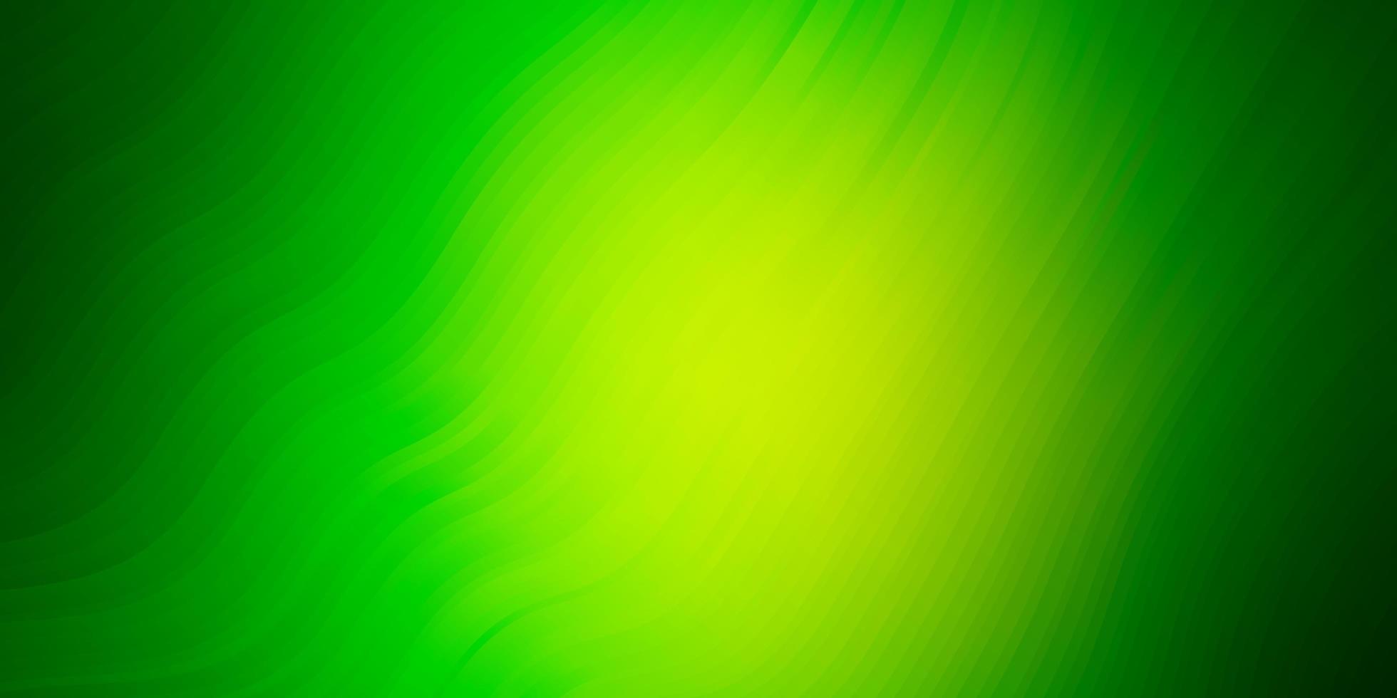 Light Green vector backdrop with curves.