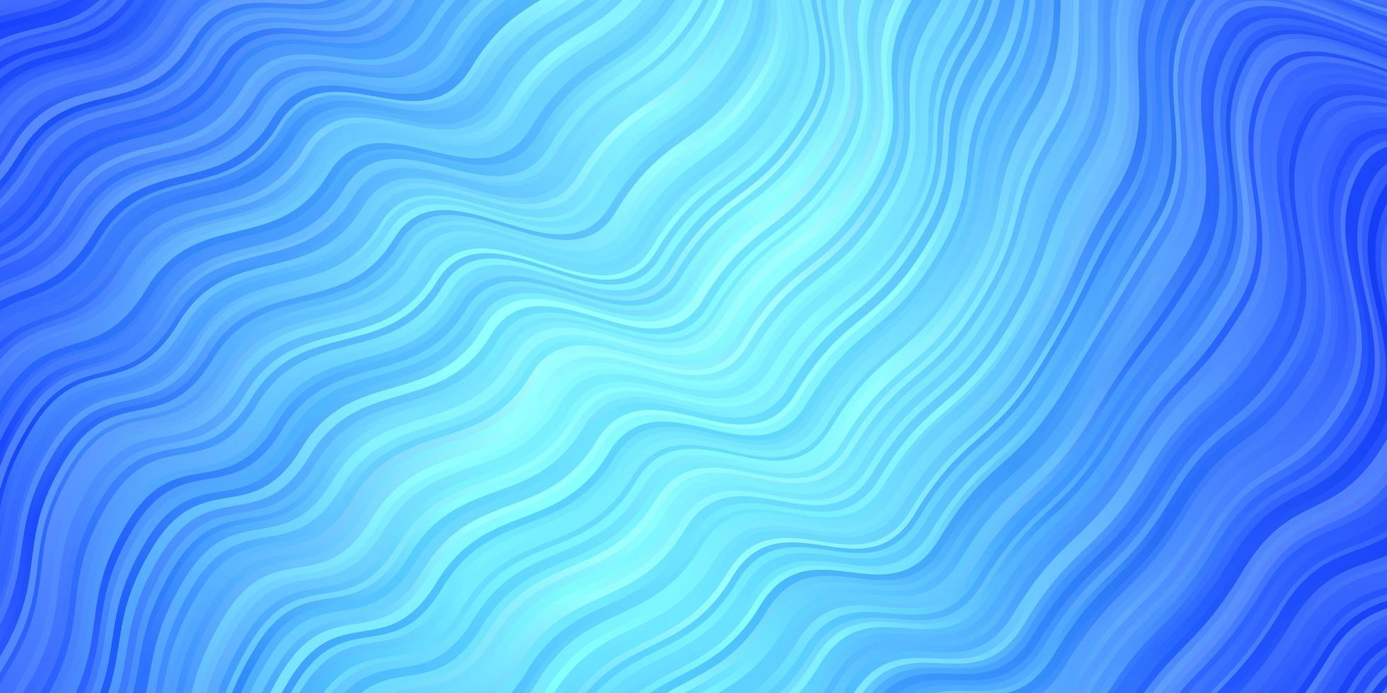 Light BLUE vector background with curved lines.