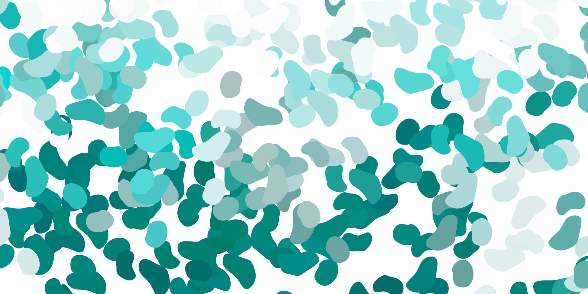 Light green vector pattern with abstract shapes.