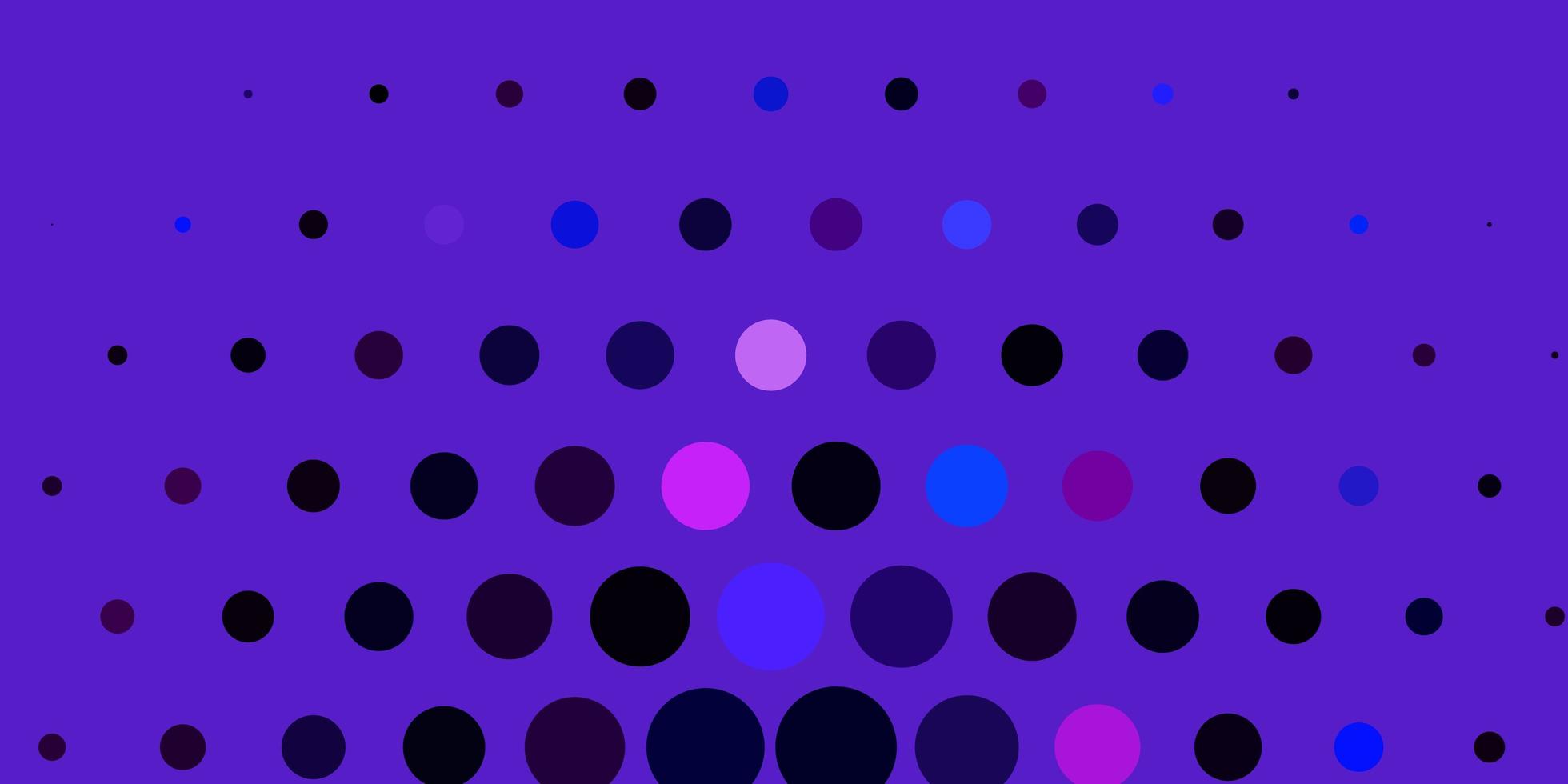 Light Pink, Blue vector pattern with spheres.