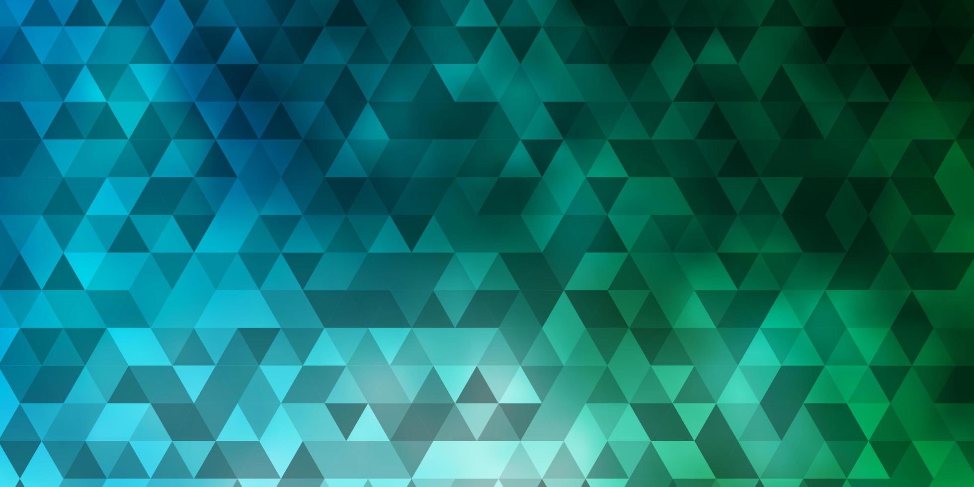 Light Blue, Green vector layout with lines, triangles.