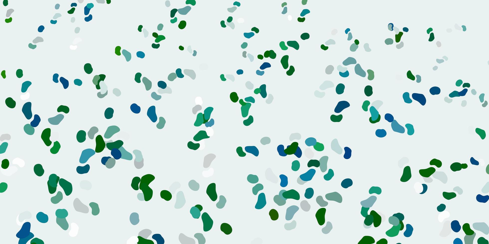 Light green vector pattern with abstract shapes.