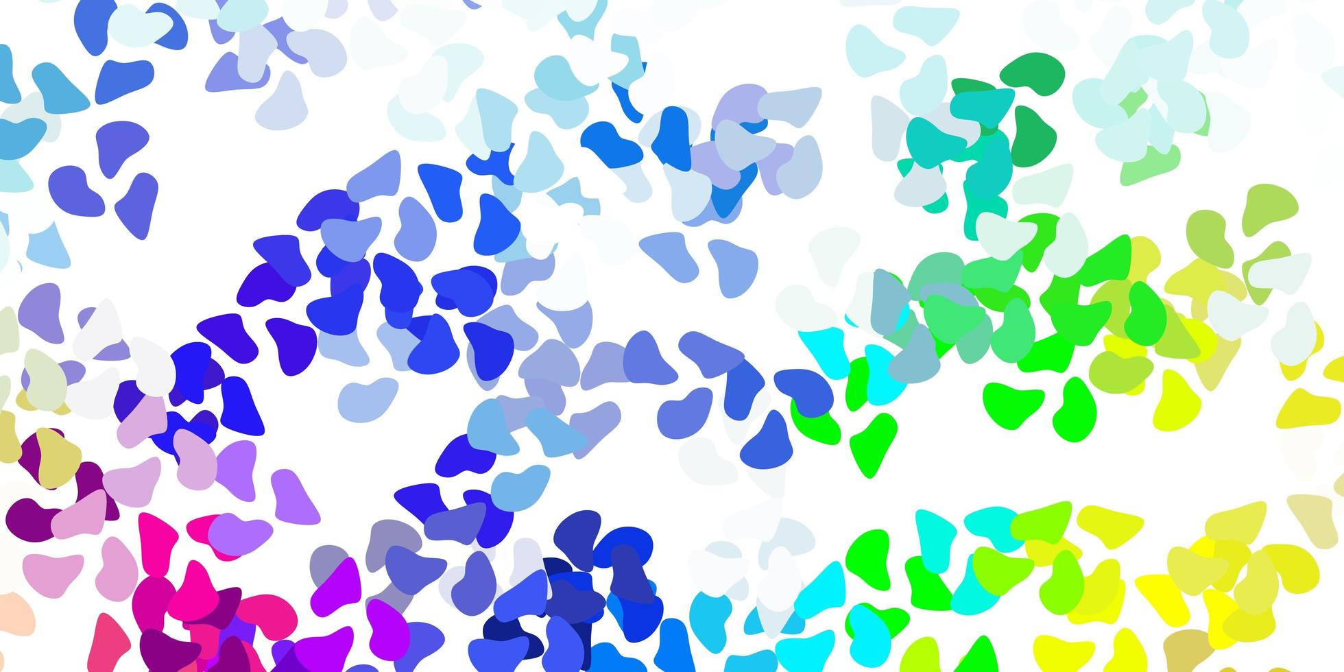 Light multicolor vector template with abstract forms