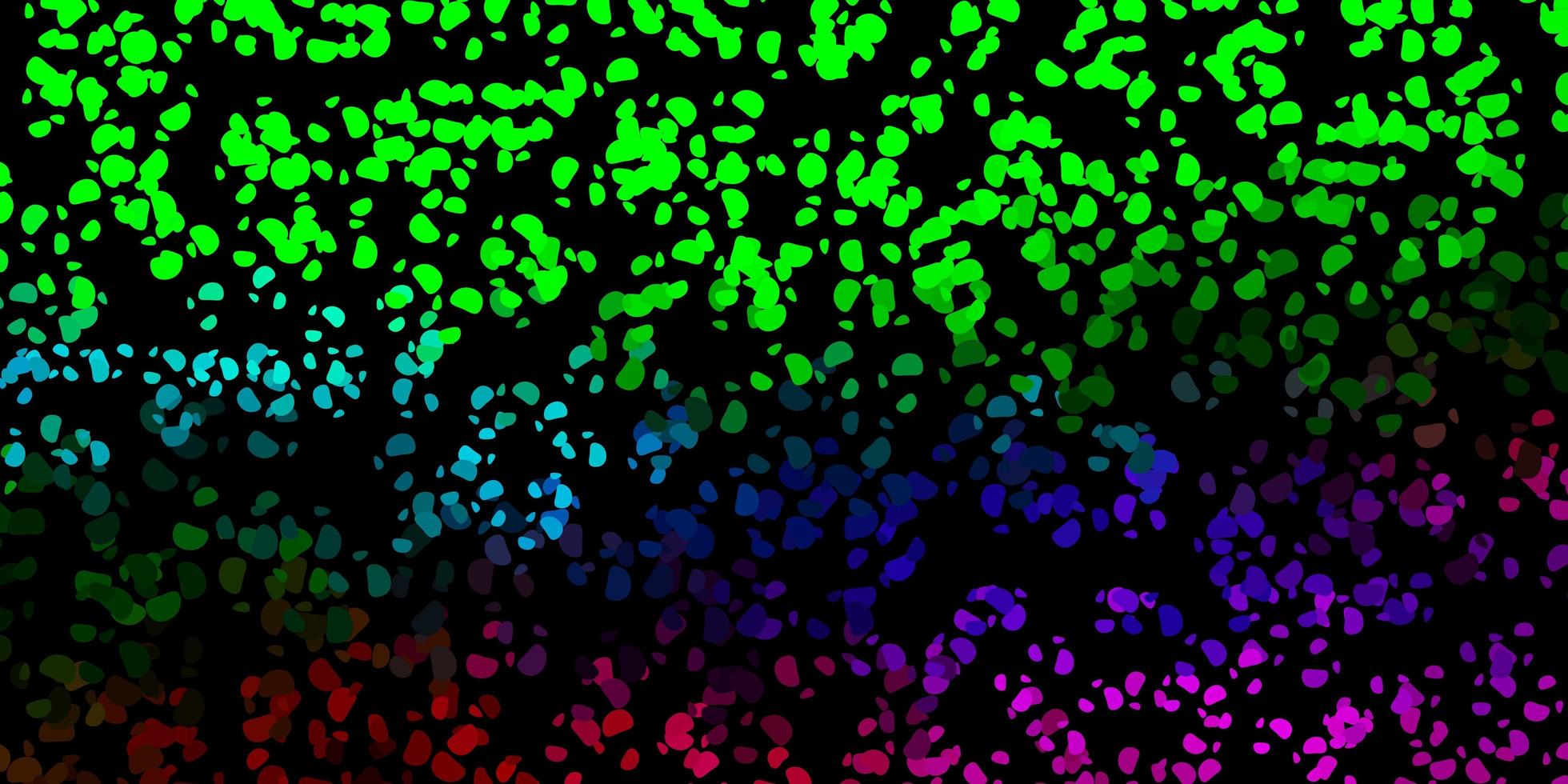 Dark multicolor vector template with abstract forms.