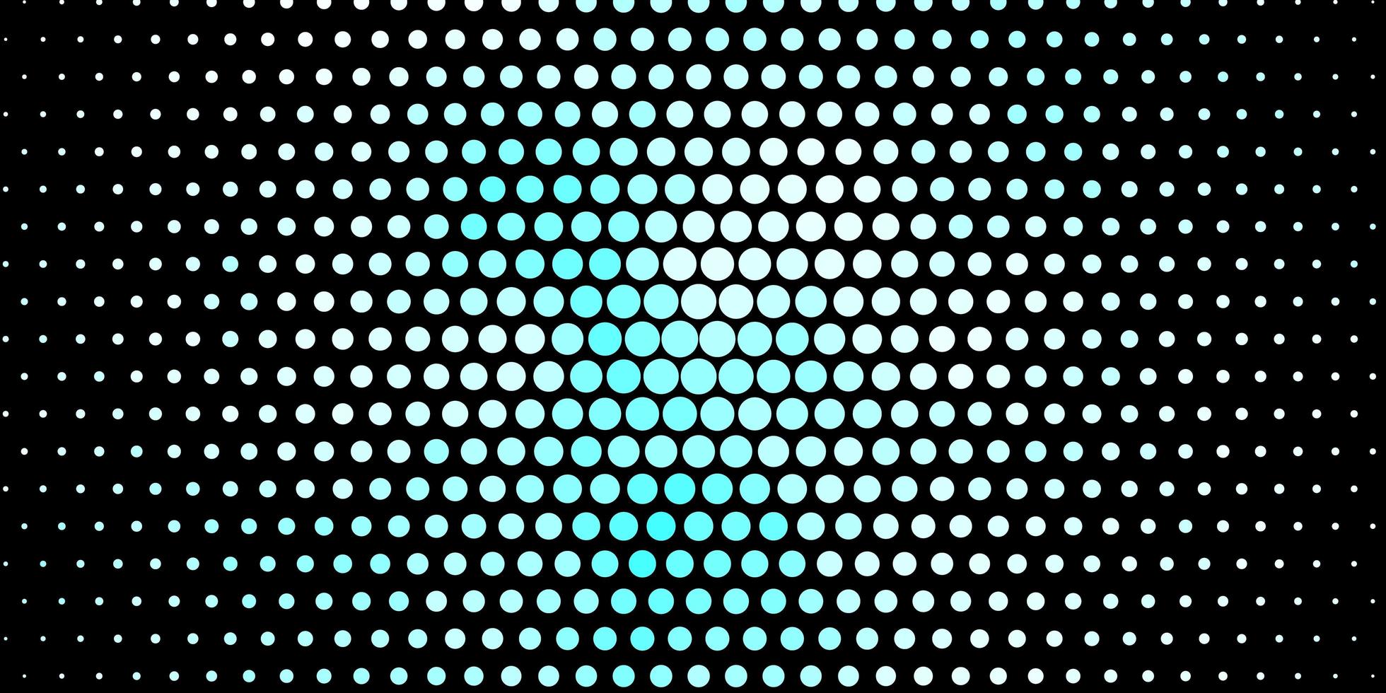 patrón de vector azul oscuro con círculos.