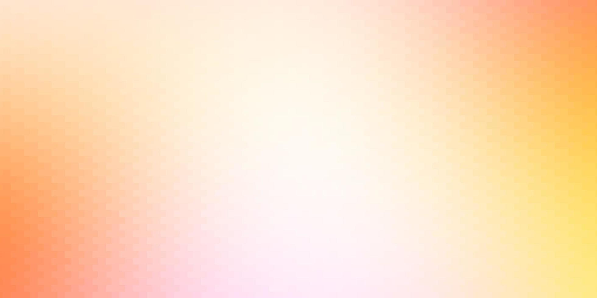 Light Pink, Yellow vector background with rectangles.