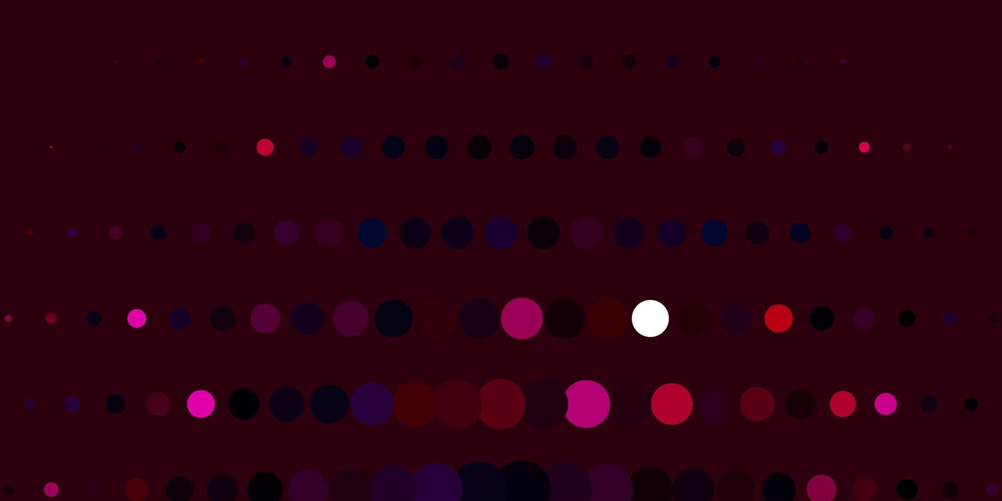 Dark Purple vector texture with circles.