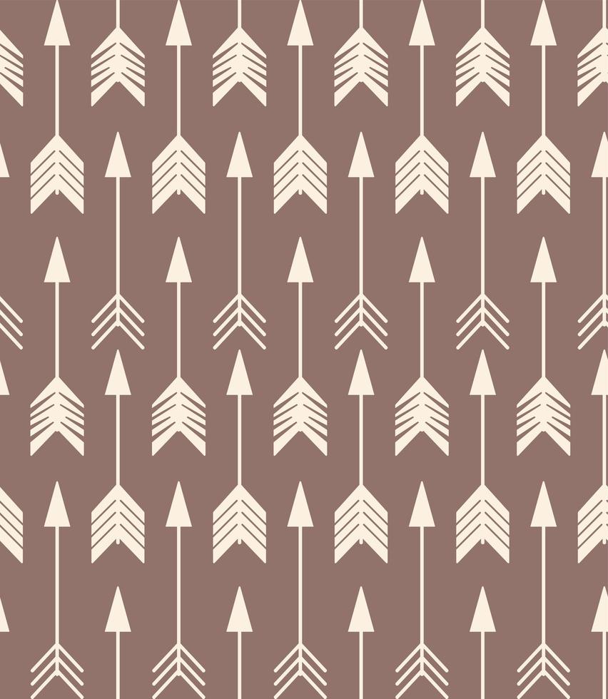 Bohemian hand drawn arrows seamless pattern vector