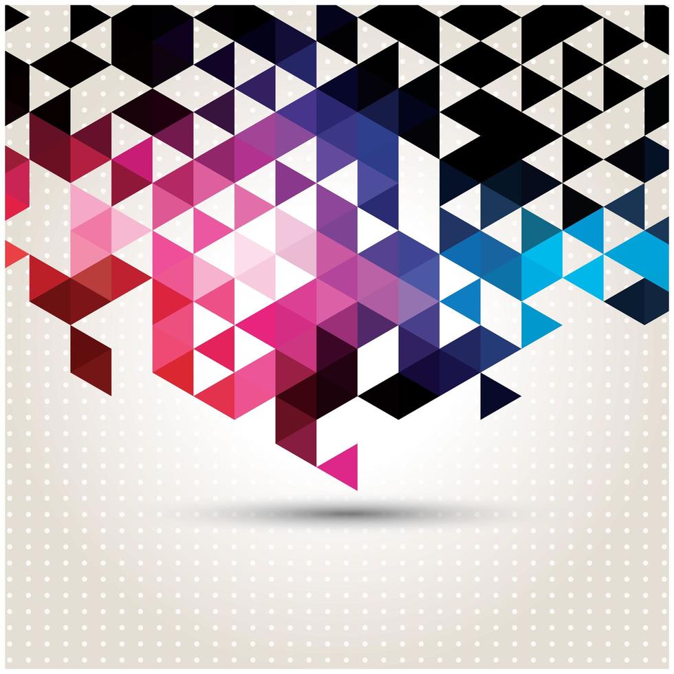 Abstract geometric colorful pattern background vector