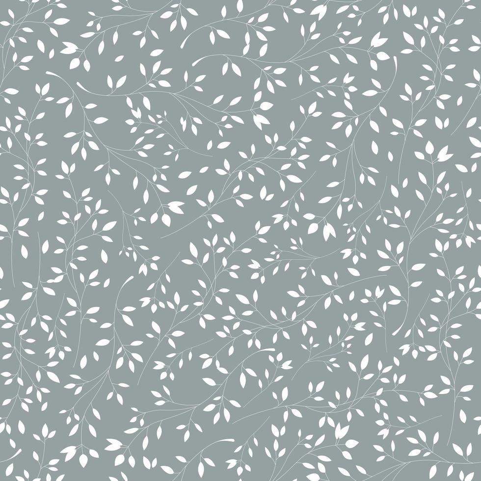 Seamless pattern with flowers and floral elements, nature life vector