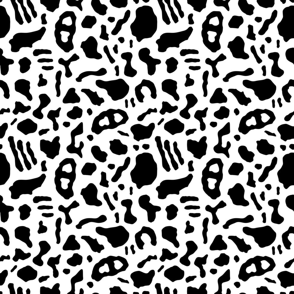 Seamless pattern with organic abstract shapes vector