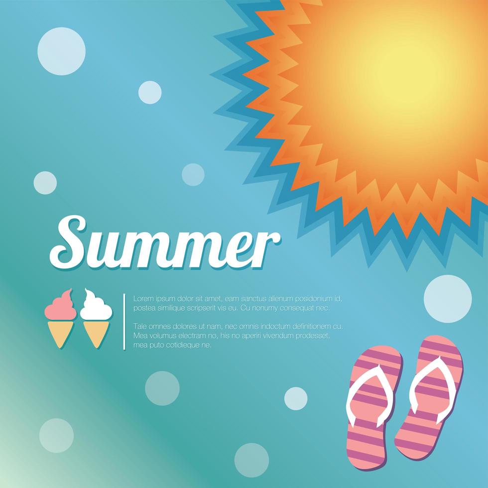 Summer holiday banner vector