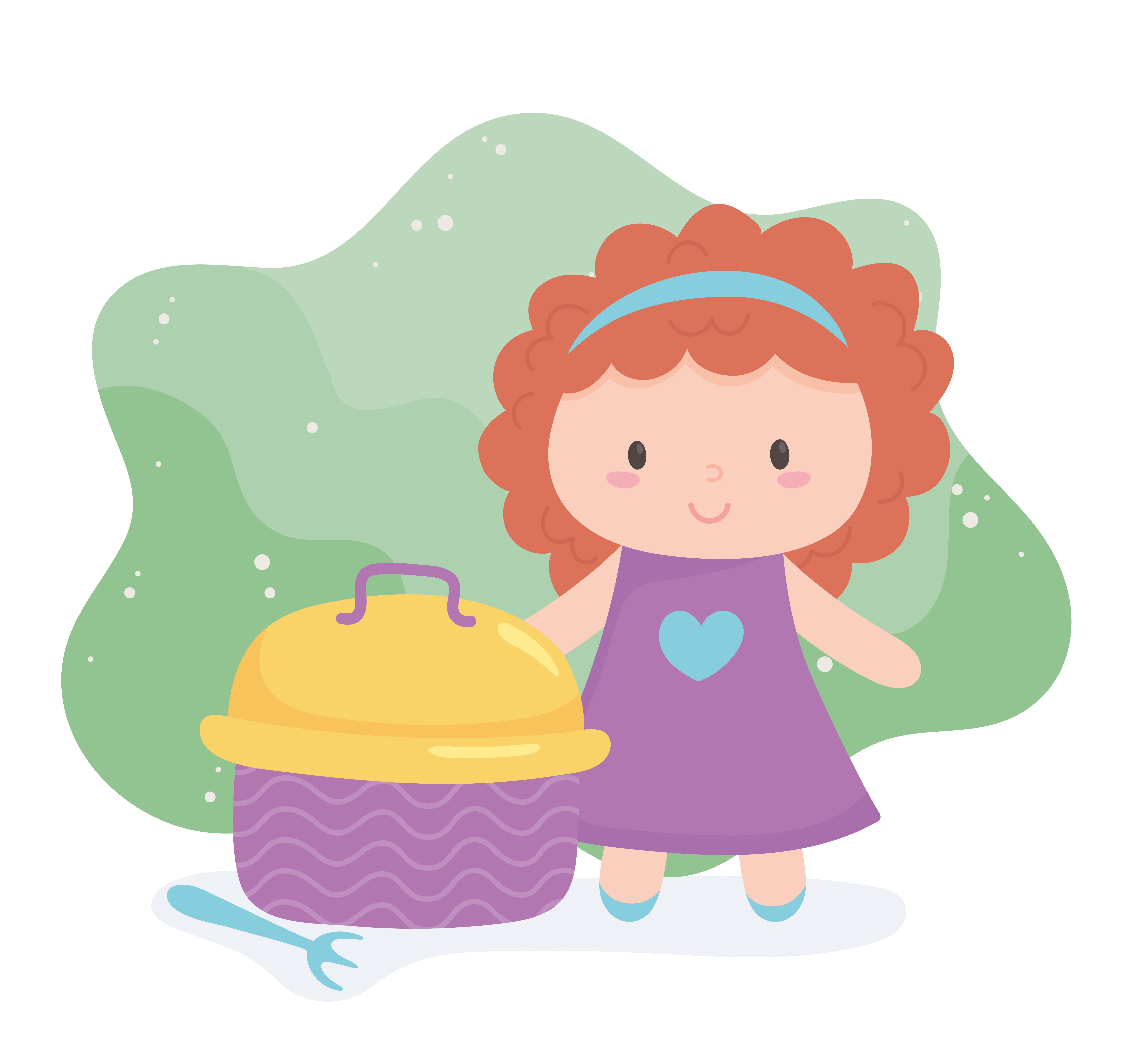 toys object for small kids to play cartoon doll and lunch box 1825542  Vector Art at Vecteezy