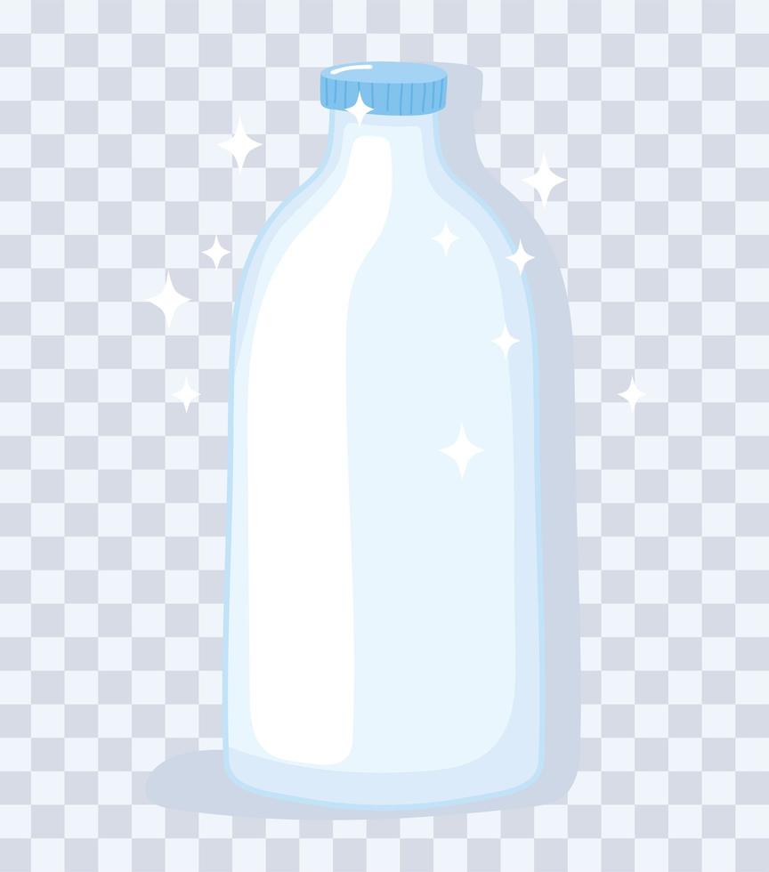 maquetas de botellas de vasos de plástico o vidrio, botella de vidrio con tapa vector