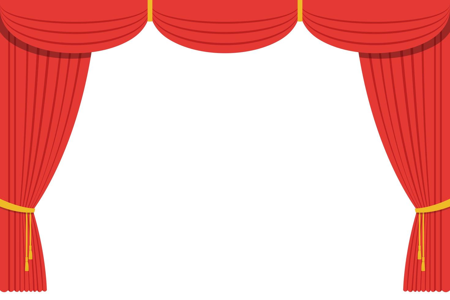 Theater curtain vector design illustration